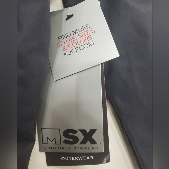 MSX by Michael Stahan reversible jacket men's size Small gray zip pockets fleece - Picture 8 of 14
